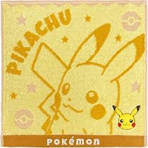 Amazon｜林(Hayashi) ミニタオル 約25×25cm ポケモン ピカチュウ
